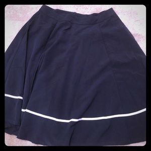 Beautiful below the knee navy skirt
